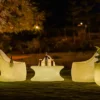 tokyo short illuminated round planters