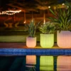 tokyo short illuminated round planters