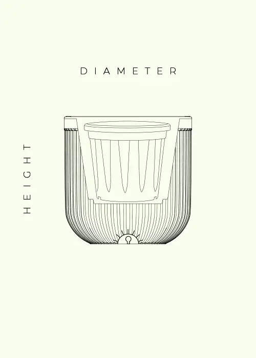 tokyo short illuminated round planters