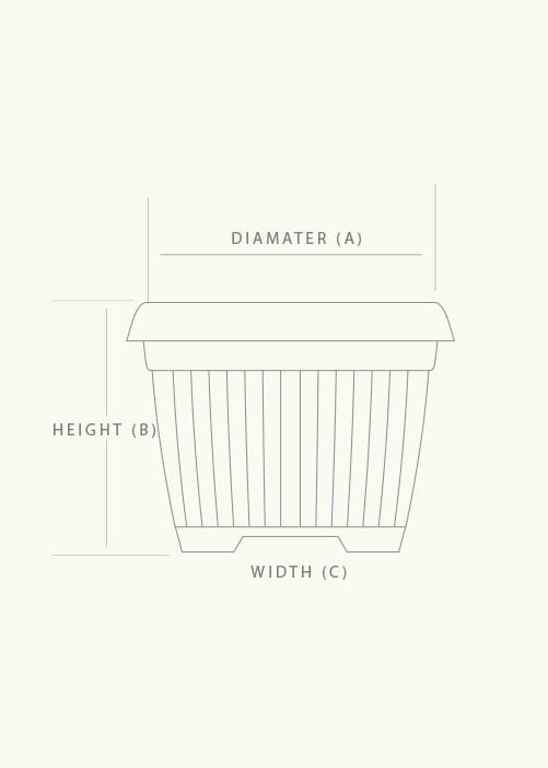 bello square eco planters