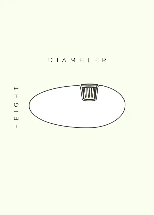 pebbles illuminated planters