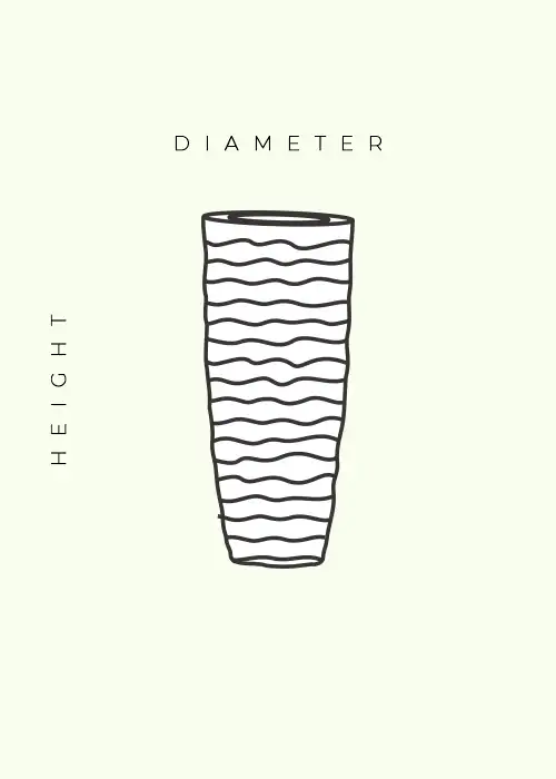 wave horizontal planters