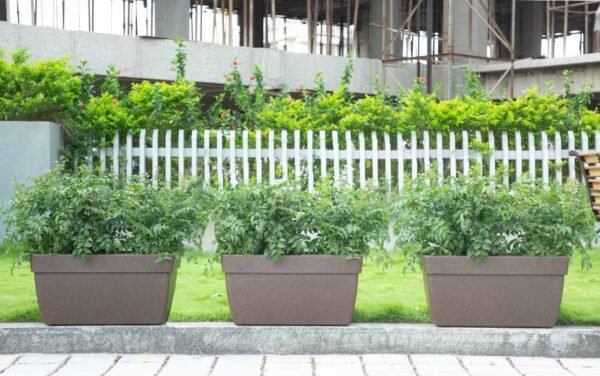 barca rectangle planter