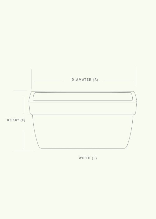 barca rectangle planter