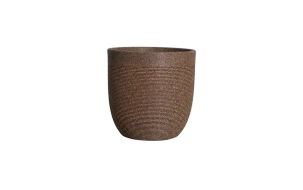 milano short illuminated round planters