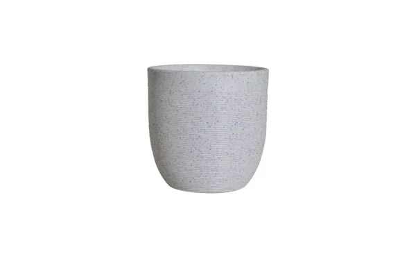 milano short illuminated round planters