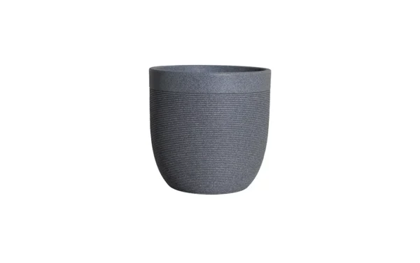 milano short illuminated round planters