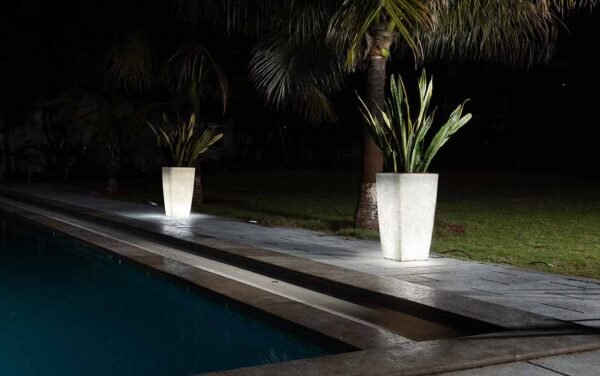 paris illuminated planters