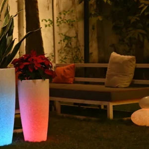 venice illuminated planter