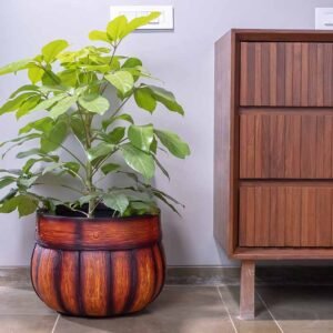 wooden barrel planters