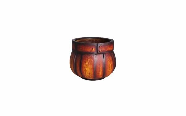 wooden barrel planters