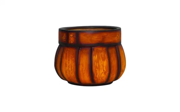 wooden barrel planters