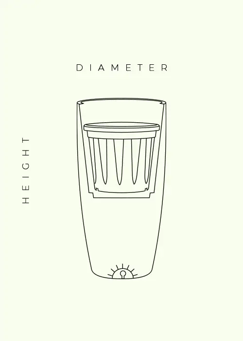 venice illuminated planter